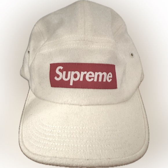 Supreme Wool Camp Cap - White - Picture 1 of 4